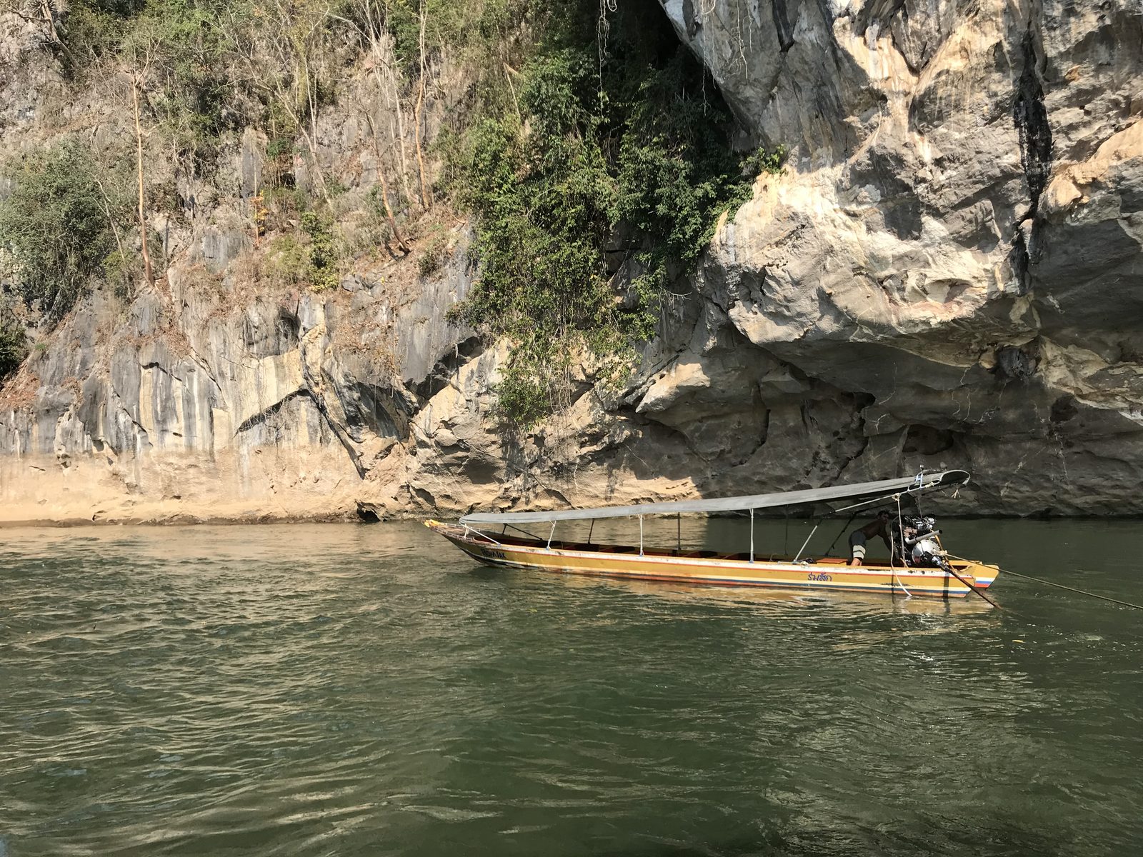 Longtail boat on the Kwai